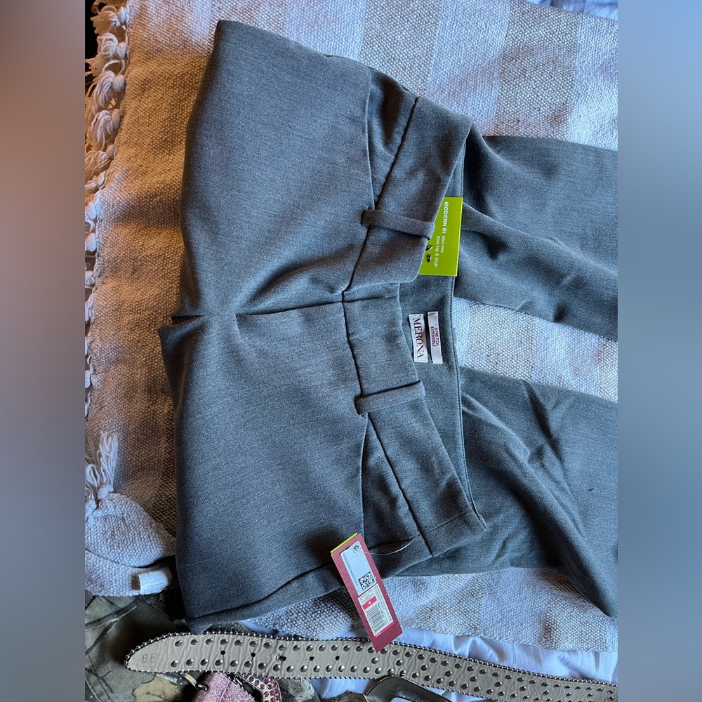 Verona, Dark Gray Dress Pants